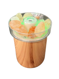 Umidificator cu cristale de sare, uleiuri esentiale, LED, 2W, USB - imagine 7