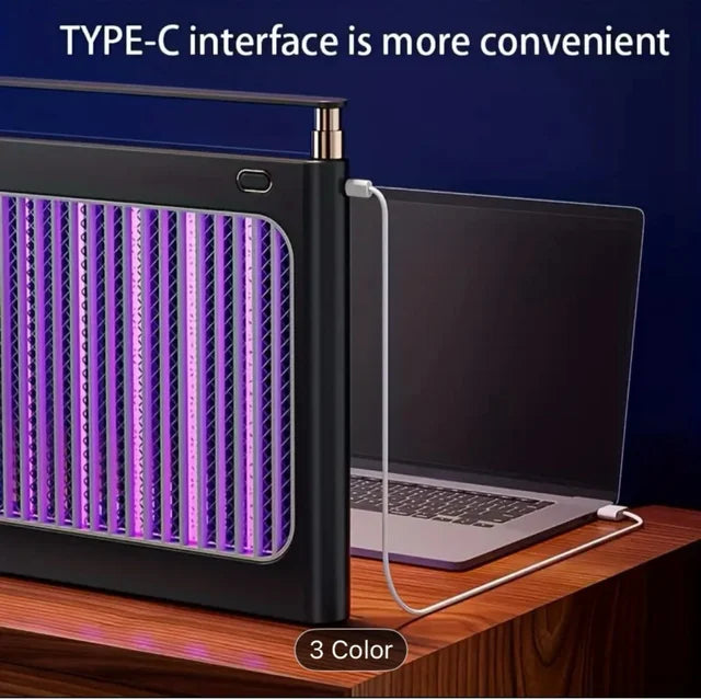 Lampa anti-tantari UV portabila cu incarcare Type-C si baterie 4000 mAh