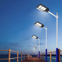 Lampa solara stradala 600W/800W/1000W, Telecomanda, suport metalic - imagine 2