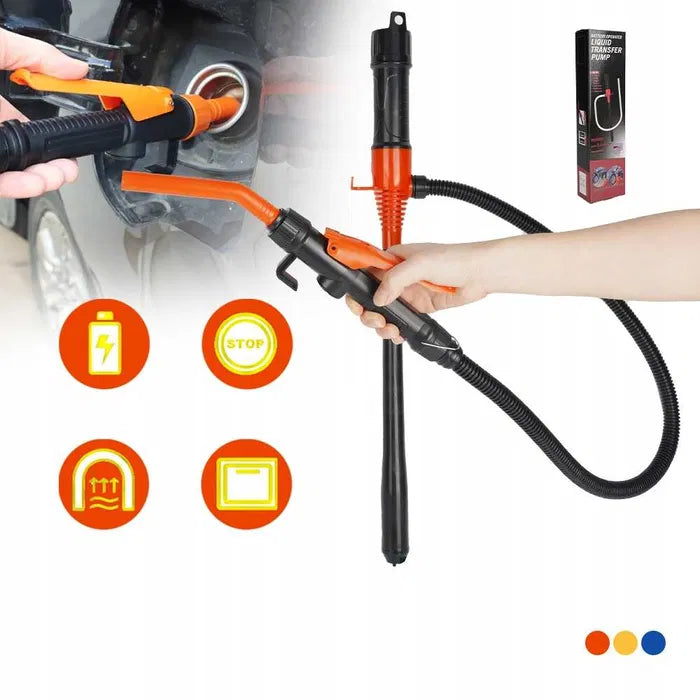 Pompa electrica transfer lichide 97,7 cm – cu furtun 89,9 cm, alimentare pe baterii