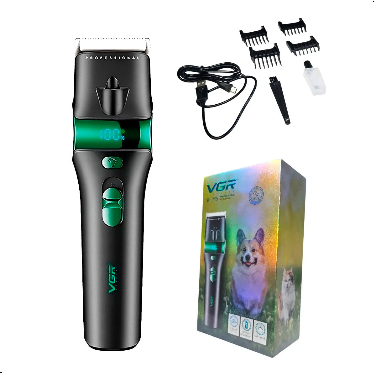 Masina de tuns animale VGR V-225 cu acumulator si afisaj LED