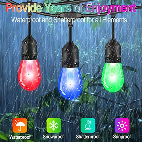 Ghirlanda luminoasa cu incarcare solara 10 metri, 10 becuri, lumina RGB, efect de picurare