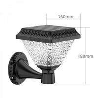 Lampa solara de perete, lumina calda si RGB, cu telecomanda, hexagonala, 6w - imagine 8