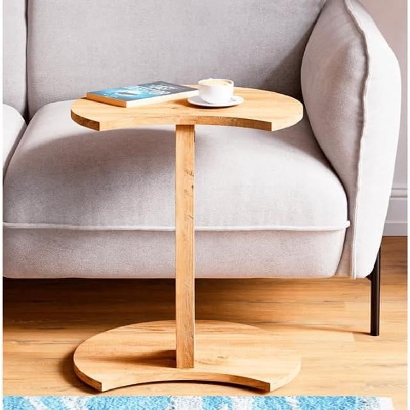 Masuta rotunda cu roti, 45 x 56 cm, design ergonomic si stabil
