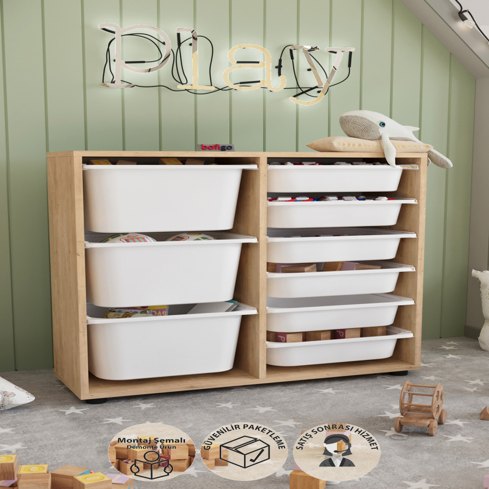 Dulap multifuncțional cu 9 coșuri, 3 nivele, 88,7 x 30 x 85,5 cm