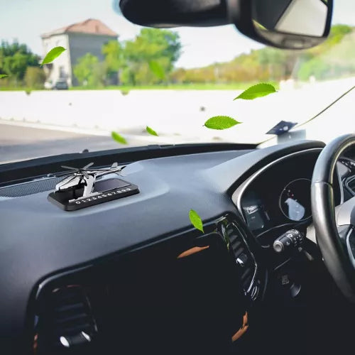 Odorizant solar pentru mașină cu placă de telefon, elicopter, elice, difuzor de parfum