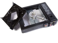 Aragaz portabil camping, aprindere automata, negru - imagine 6