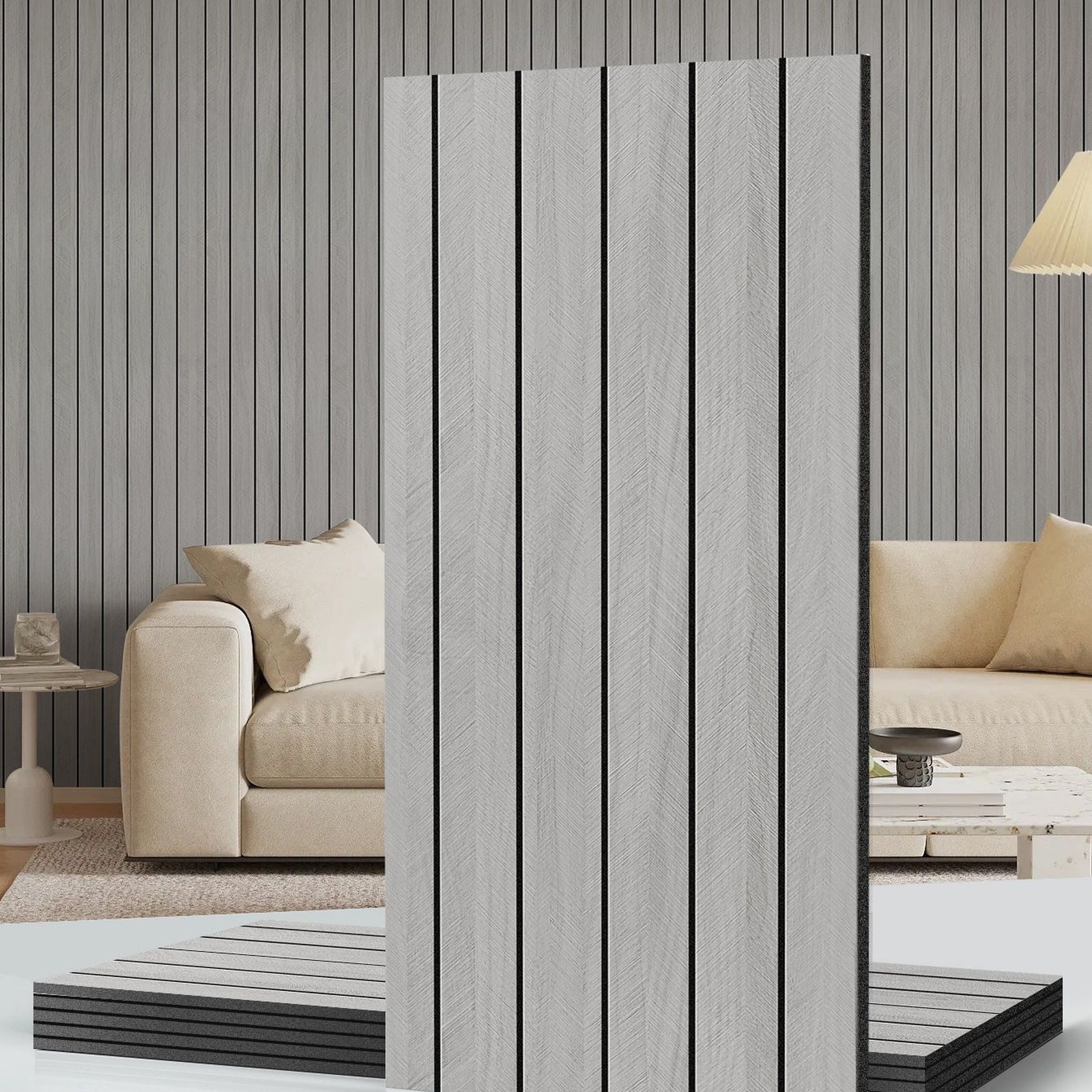Tapet decorativ autoadeziv, aspect lemn vertical, 30x60cm, model 3D modern, pentru perete interior