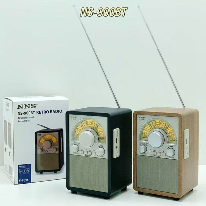 Radio NNS NS-900 BT cu Bluetooth – Radio AM/FM/SW cu difuzor încorporat și baterie reîncărcabilă 1200 mAh