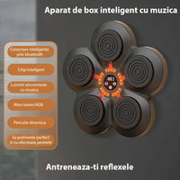 Aparat inteligent de box pentru antrenare reflexe, sincronizare Bluetooth, difuzor stereo, Negru - imagine 3