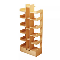 Biblioteca Tree of Knowledge cu 18 rafturi si sertar, 51x18x168cm - imagine 8