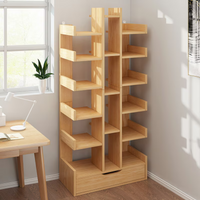 Biblioteca Tree of Knowledge cu 18 rafturi si sertar, 51x18x168cm - imagine 3
