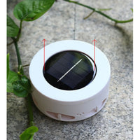 Lampa solara LED decorativa cu proiectie floare, IP65, 5W, alb rece, dimensiuni 12.5 x 6.5 cm