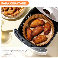 Hartie de copt pentru friteuza si tava, unica folosinta, 16x20x4.5 cm, Maro - imagine 3