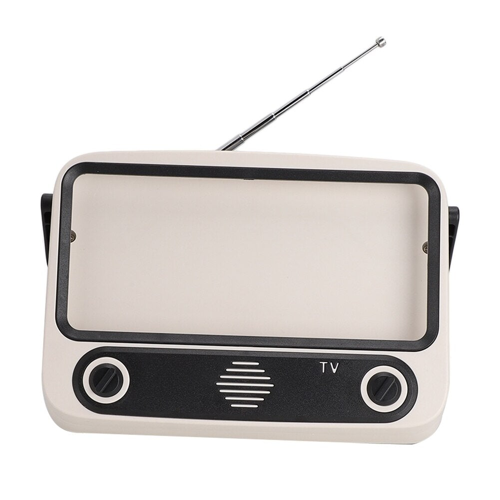 Suport telefon tip TV, difuzor Bluetooth 5W, radio FM, 19 x 9 x 13 cm