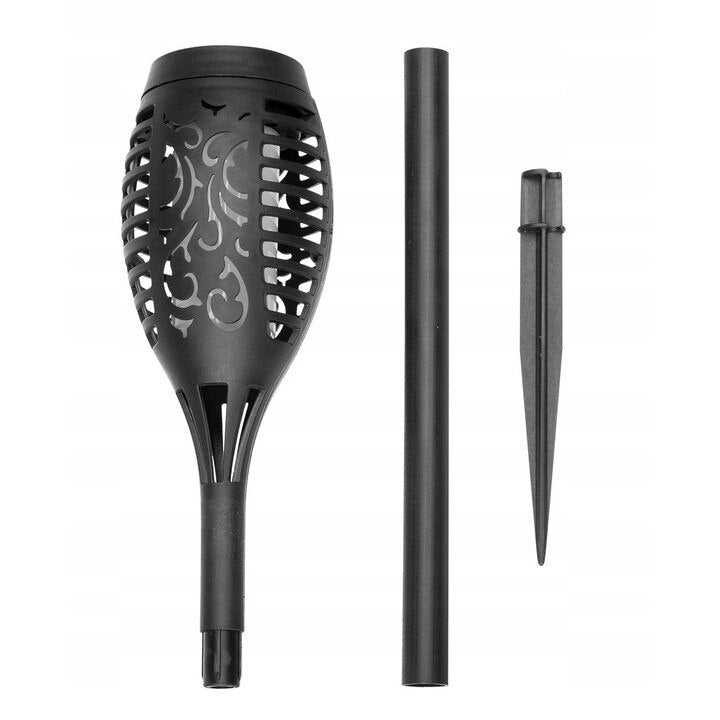 Lampa solara tip torta cu efect flacara, varianta 61cm - imagine 5
