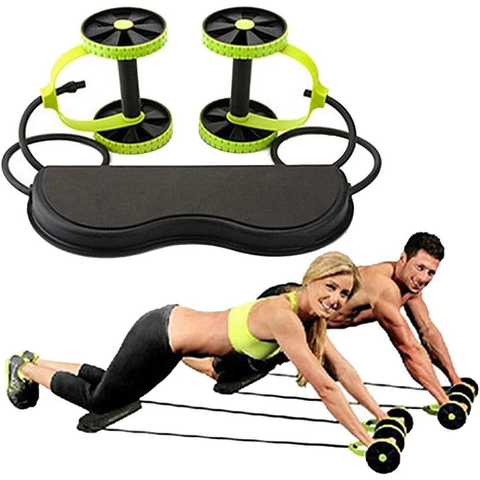 Aparat pentru Tonifiere Multifunctional Verde-Negru – Brate, Coapse, Piept si Abdomen