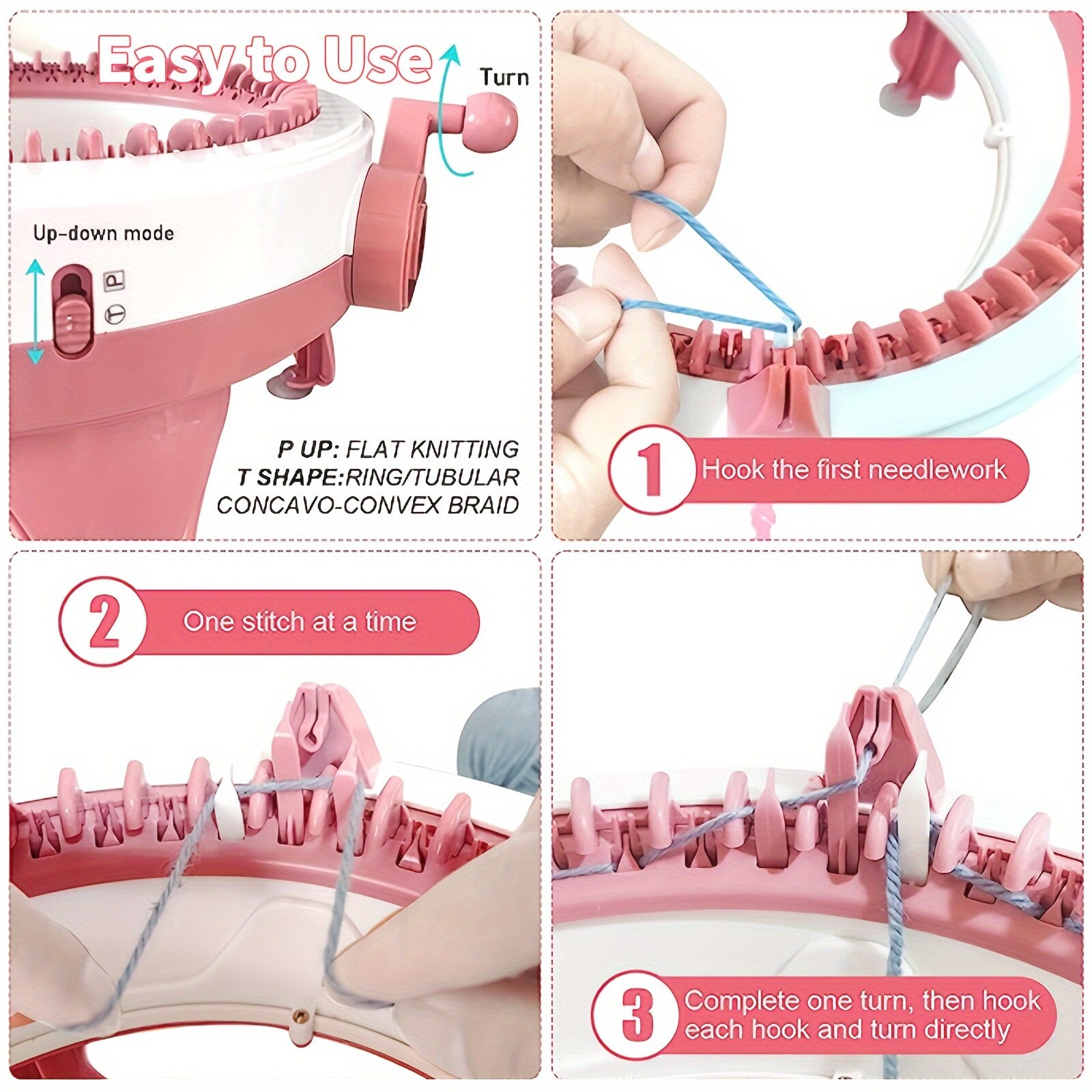 Masina de tricotat automata cu 40 de ace + accesorii