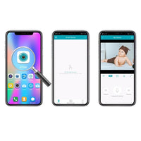 Camera dubla de supraveghere, 3MP, WiFi, Rotire 360°, HD, Senzor miscare, Alb/Negru - imagine 7
