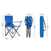 Set 2 scaune camping pliabile cu suport pahar si husa de transport, pentru camping, plaja, pescuit sau gradina, 50 x 50 x 80 cm