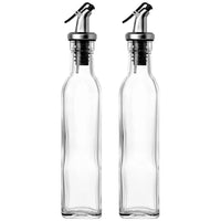 Set elegant pentru ulei, oțet și condimente – 2 sticle din sticlă 500 ml + 3 recipiente cu linguriță 250 ml - imagine 10