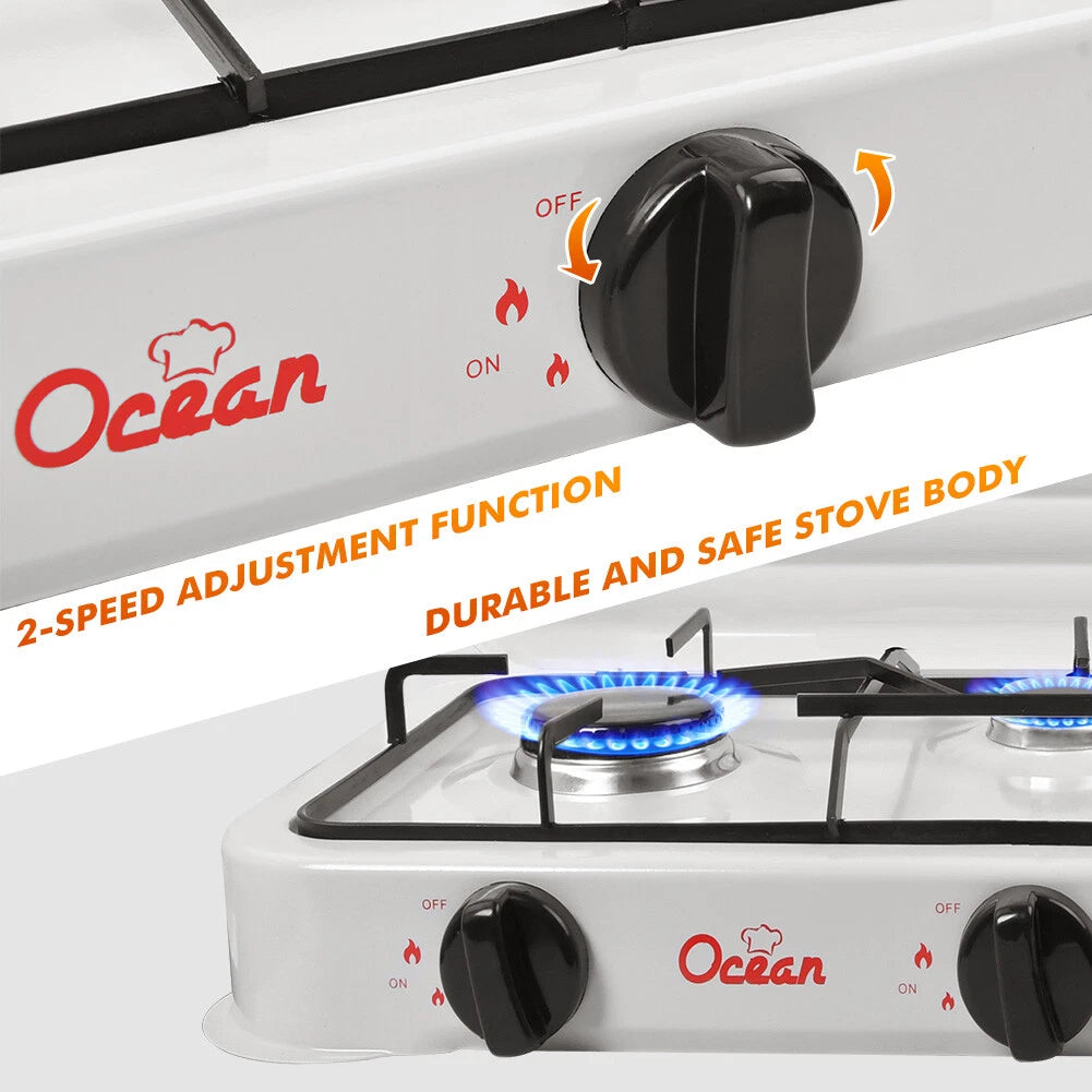 Aragaz portabil pe gaz cu 3 arzatoare – camping si uz casnic