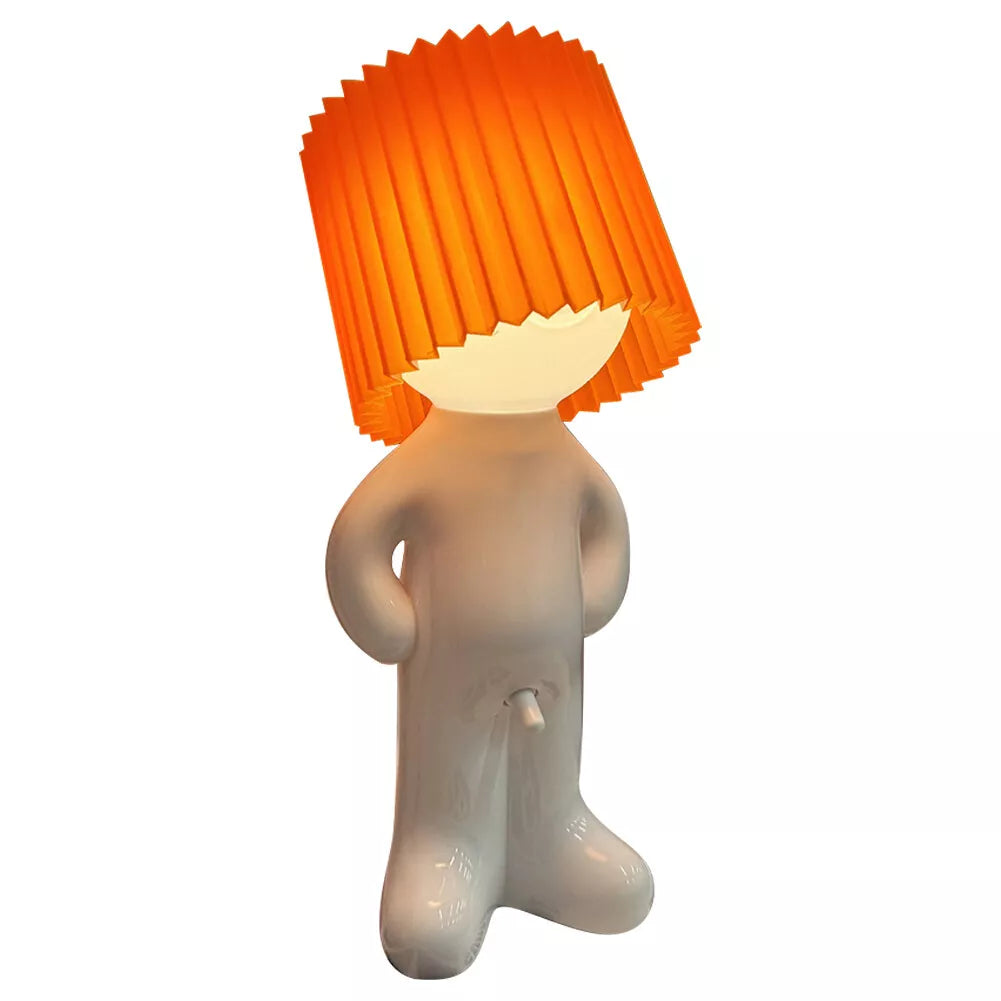 Lampa de birou „Little Shy Man” – Design creativ cu LED cald, pentru decor amuzant și modern