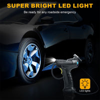 Compresor auto portabil multifunctional, 12V, 10 bari, afișaj digital LED, alimentare la bricheta masinii - imagine 8