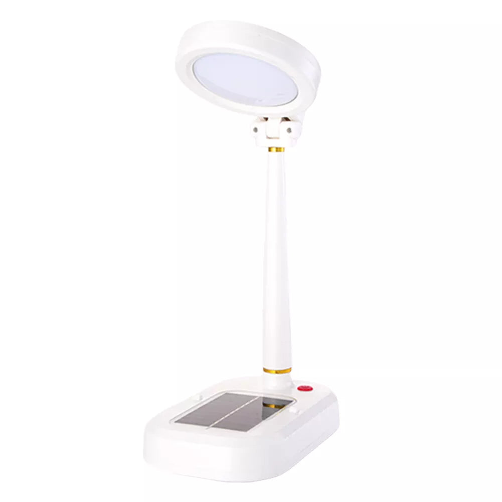 Lampa ventilator 2-în-1 cu panou solar și USB