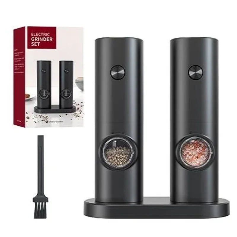 Set 2 Rasnite Electrice pentru sare, piper sau condimente, Indicator Led