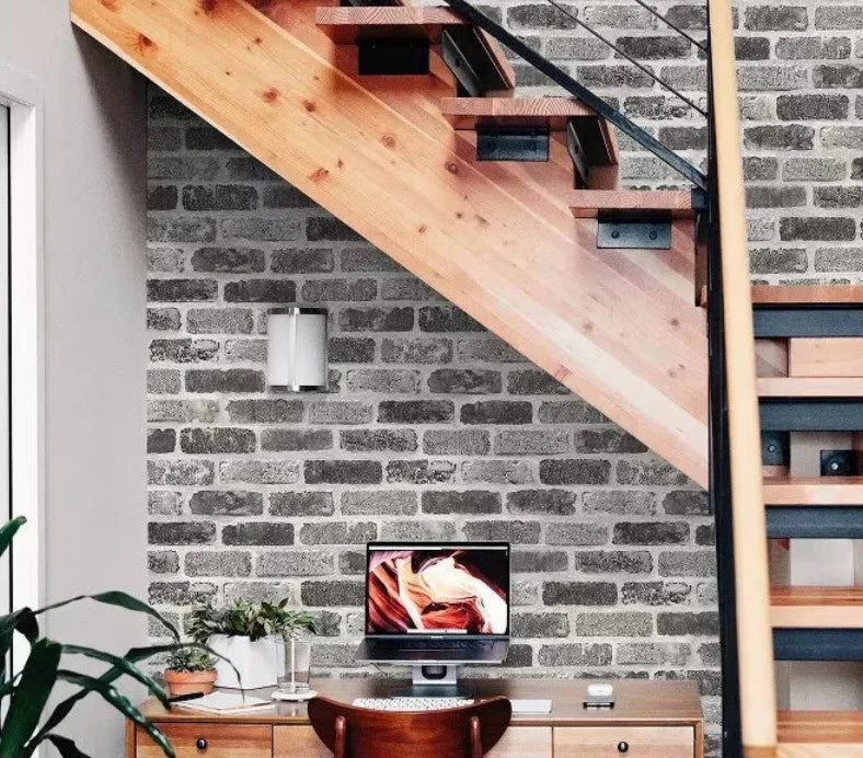 Tapet autoadeziv decorativ 30x60 model caramida gri