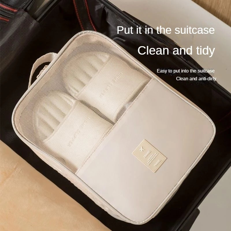 Geantă Organizatoare de Călătorie pentru Încălțăminte – 3 Compartimente, Material Impermeabil