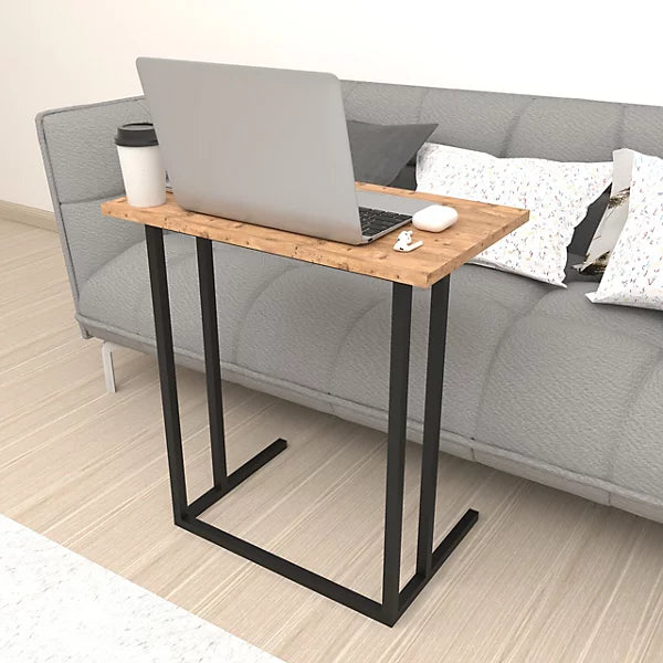 Masa cu picior metalic pentru laptop - mic dejun, 60x34.5x65.5 cm