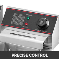 Friteuza electrica Hoffmans de 6 litri sau 12 litri 2500W/5000W