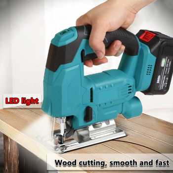 Fierastrau Pendular, Soricel Electric cu 2 Acumulatori 48v, 2 Panze Si Variator Turatie 3200 RPM