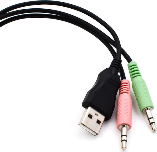 Casti Gaming Andowl Q E8 RGB Over Ear cu Microfon