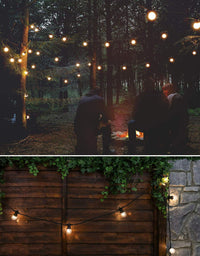 Ghirlanda luminoasa pentru gradina 5m, 10m sau 20m, lumina calda (3000 K), protectie IP44, 20/40 becuri LED - imagine 6