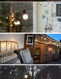 Ghirlanda luminoasa pentru gradina 5m, 10m sau 20m, lumina calda (3000 K), protectie IP44, 20/40 becuri LED - imagine 5