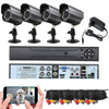 Sistem de supraveghere CCTV, Kit DVR cu 4 camere exterior / interior din metal