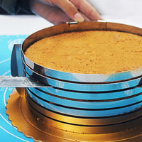 Inel feliator blat de tort ajustabil Cake Ring 8 cm, 26-28cm - imagine 5