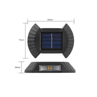 Set 4 lampi solare exterioare pentru perete, iluminare sus-jos - imagine 12