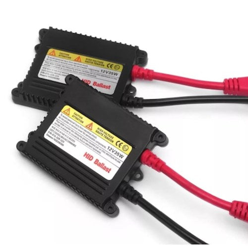 Set 2 becuri Xenon, H7 - 6000K, HID, Balast Slim Premium, Alb-Rece, 12V, 35W