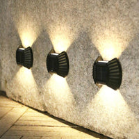 Set 4 lampi solare exterioare pentru perete, iluminare sus-jos - imagine 3