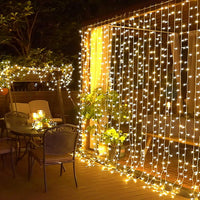 Instalatie Craciun perdea interior/exterior LED, diverse marimi si culori - imagine 4