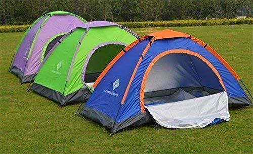 Cort camping 2-6 persoane cu plasa pentru insecte rosu/albastru