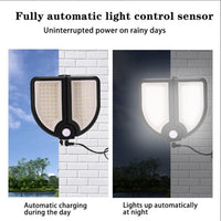 Lampa solara 90 LED, senzor de miscare, telecomanda - imagine 5