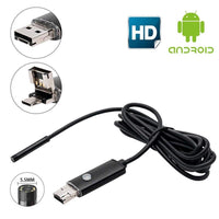Camera endoscop 2 in 1 pentru Android si Windows, waterproof, 5 metri - imagine 3