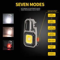 Lanterna LED tip breloc cu dispozitiv spargere geamuri, surubelnite, cheie, deschizator sticle Q-D911 - imagine 8