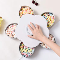 Cutie pentru bomboane in forma de floare, cu compartiment rotativ, 1 nivel - imagine 6