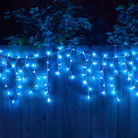 Instalatie Craciun 13 metri turturi, franjuri inegali cu 310 LED-uri - imagine 2